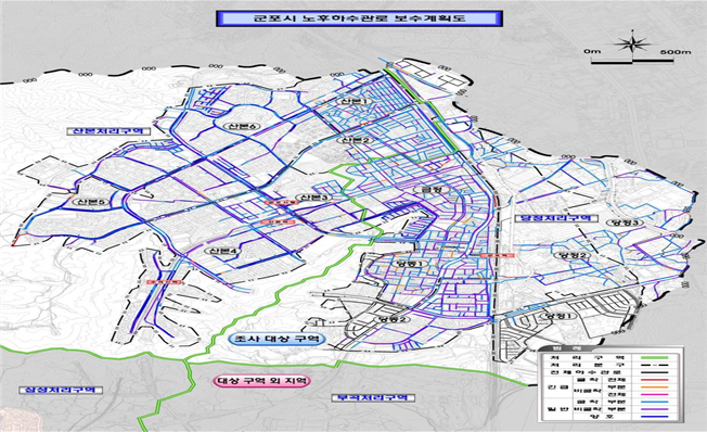 노후하수관로 정비사업(3단계) 위치도